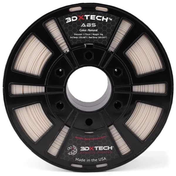 3DXTech ABS filament spool in natural