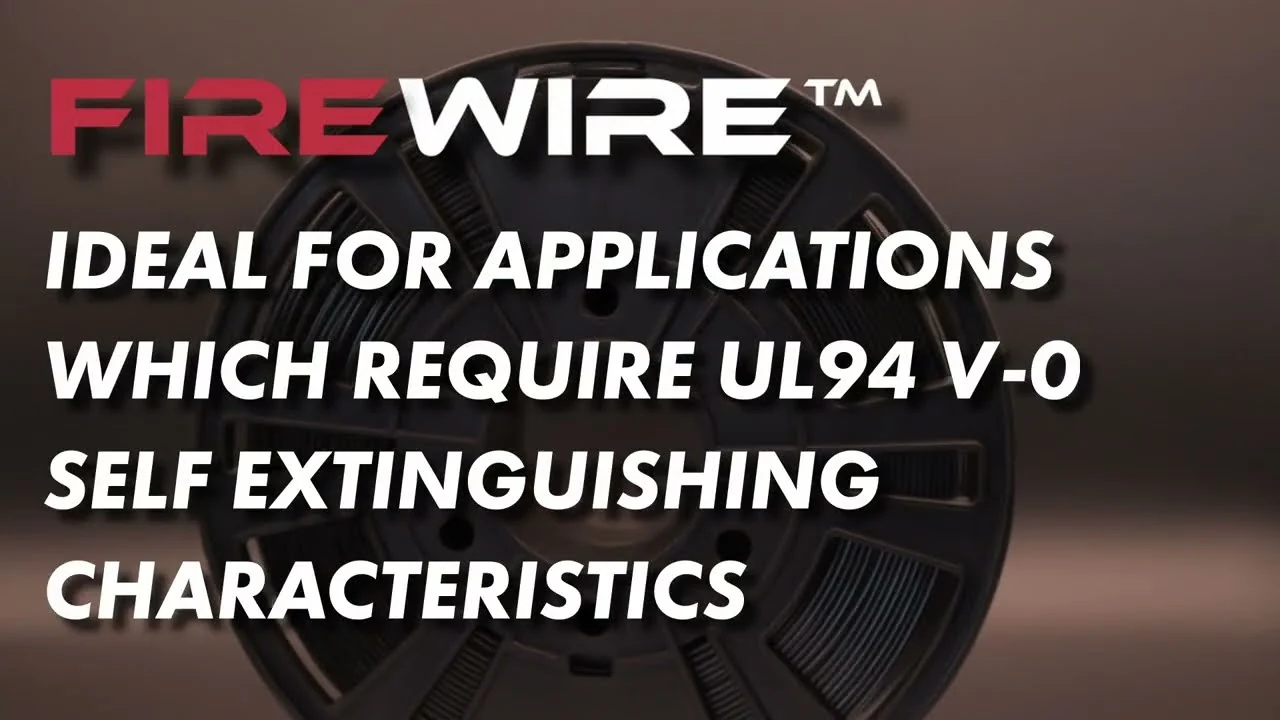 3DXTech FireWire flame-retardant 3D filament — official overview video