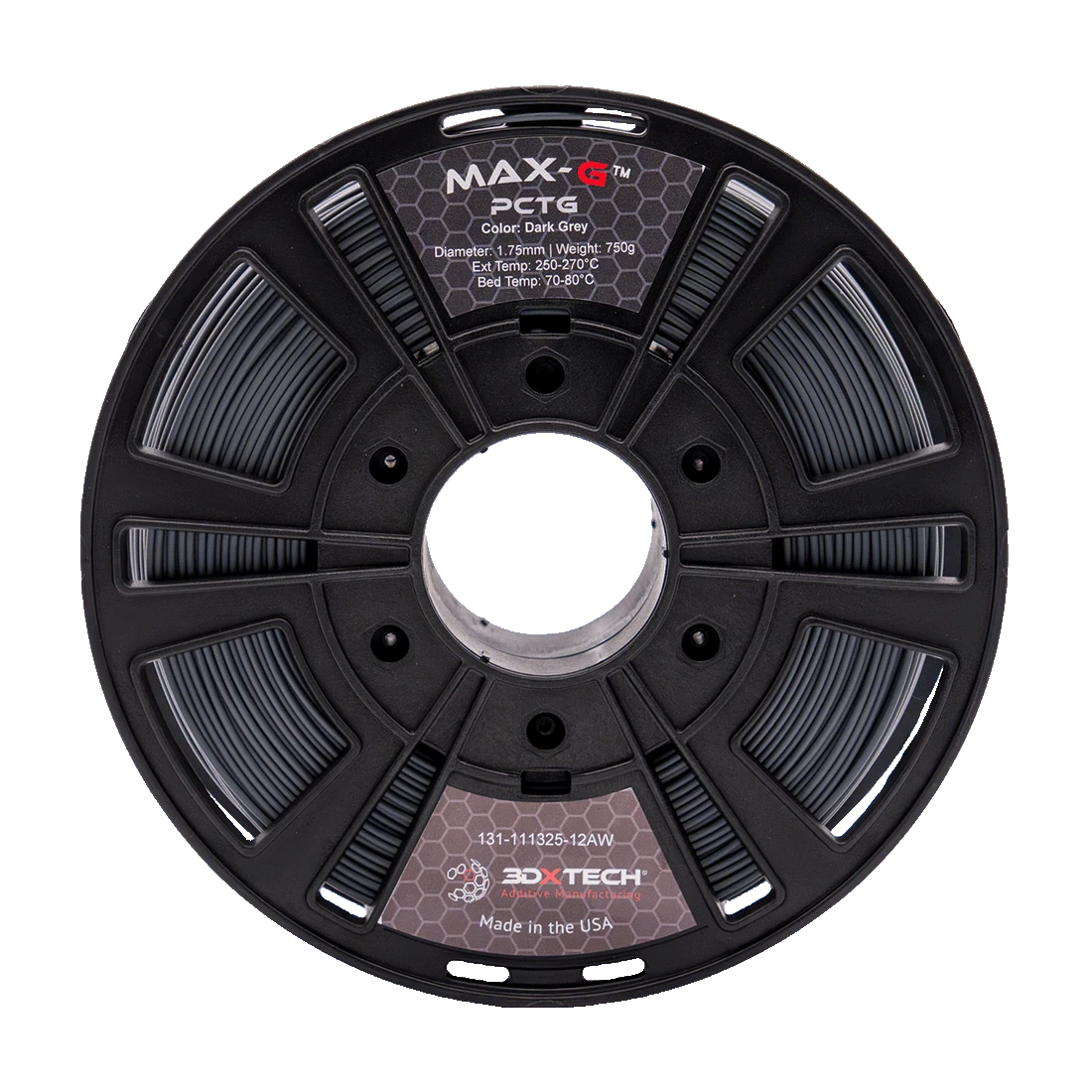 3DXTech MAX-G PCTG dark grey spool