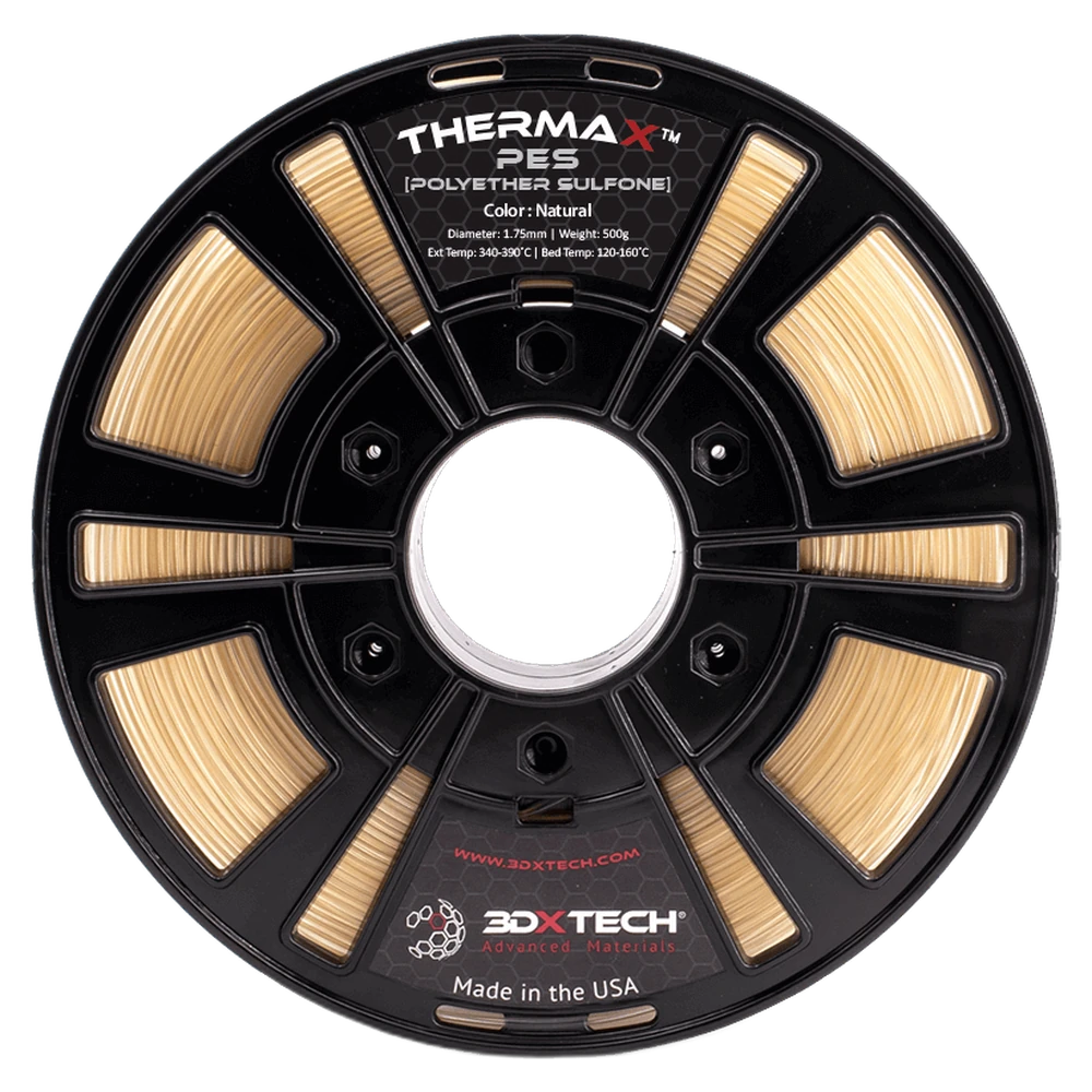3DXTech ThermaX PES polyethersulfone filament spool, natural