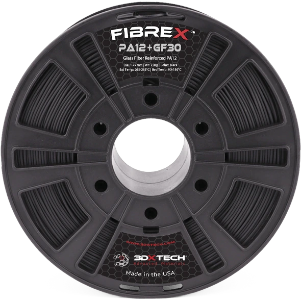 3DXTech FibreX Nylon 12+GF30 Glass-Fiber 3D Printing Filament