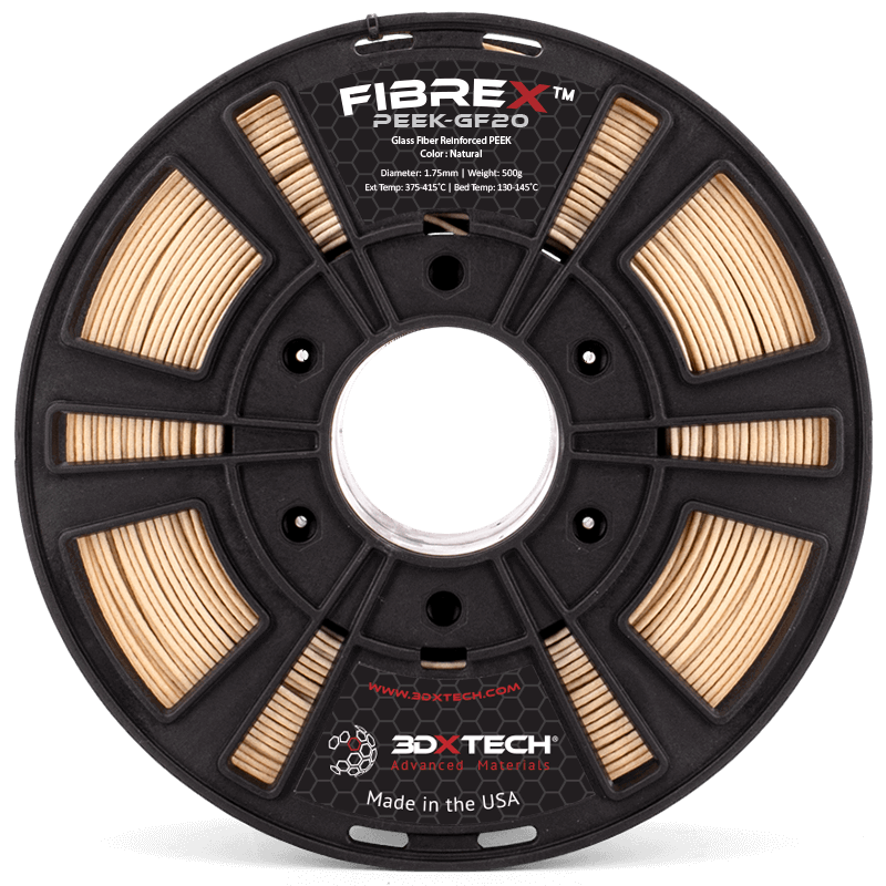 FibreX PEEK+GF20 — Glass Fiber PEEK Filament