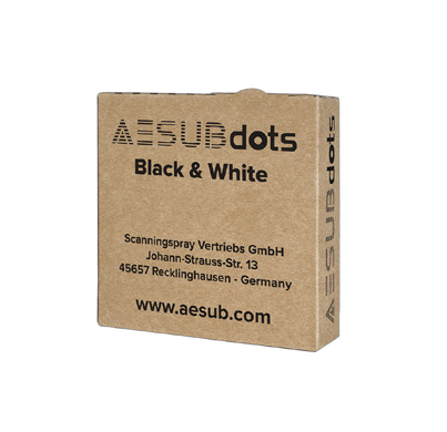 AESUBdots Black & White Reference Targets — 3mm (Roll of 6000)