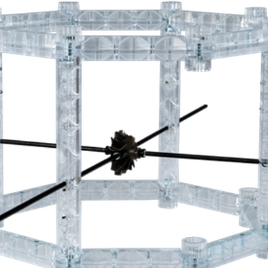 AESUBframe Combo 200mm and 300mm modular carbon-fibre reference frames for 3D scanning — detail 1