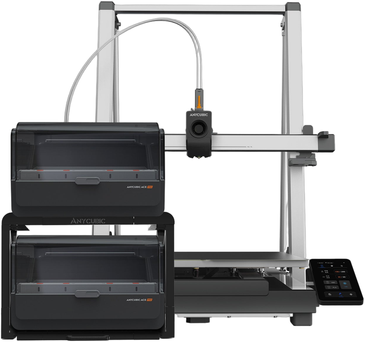 Anycubic Kobra 3 Max Combo large-format FDM 3D printer with ACE Pro multicolor system