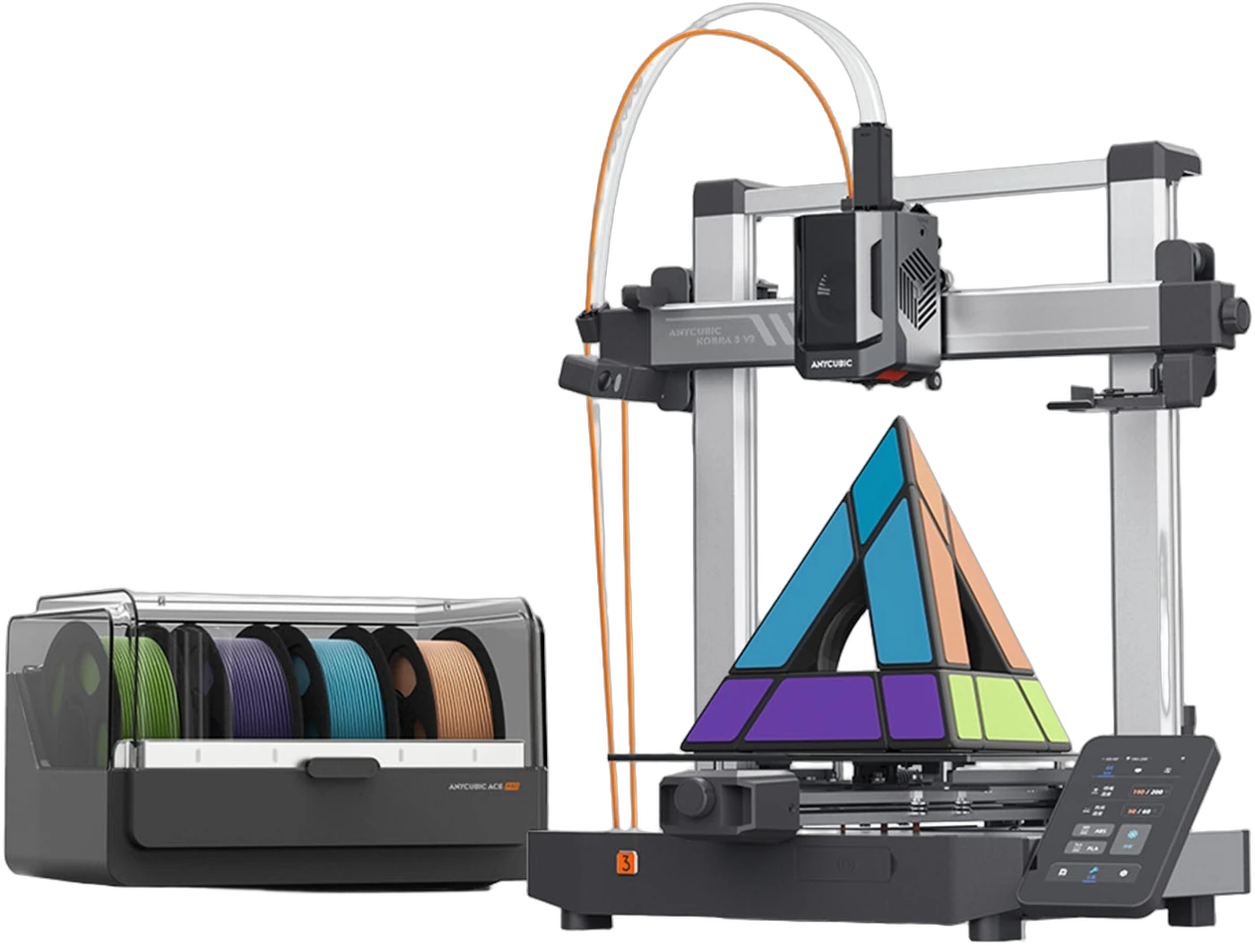 Anycubic Kobra 3 V2 Combo multicolor FDM 3D printer with ACE Pro