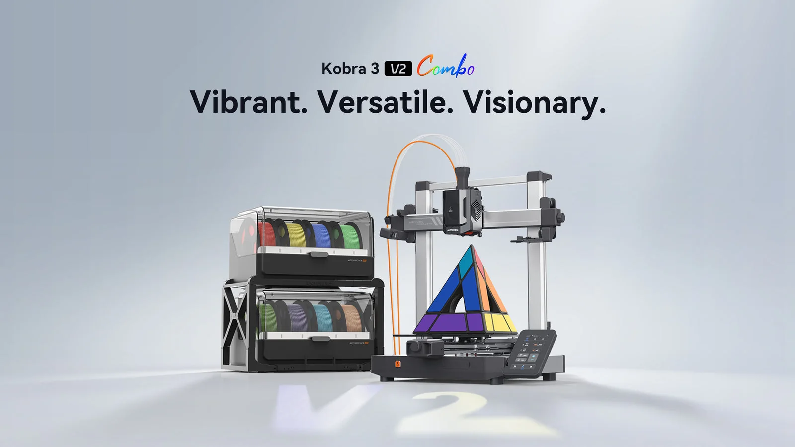 Anycubic Kobra 3 V2 Combo with ACE Pro multicolor units &mdash; play official demo