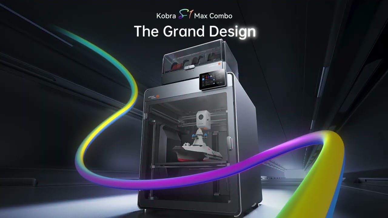 Anycubic Kobra S1 Max Combo launch video &mdash; click to play