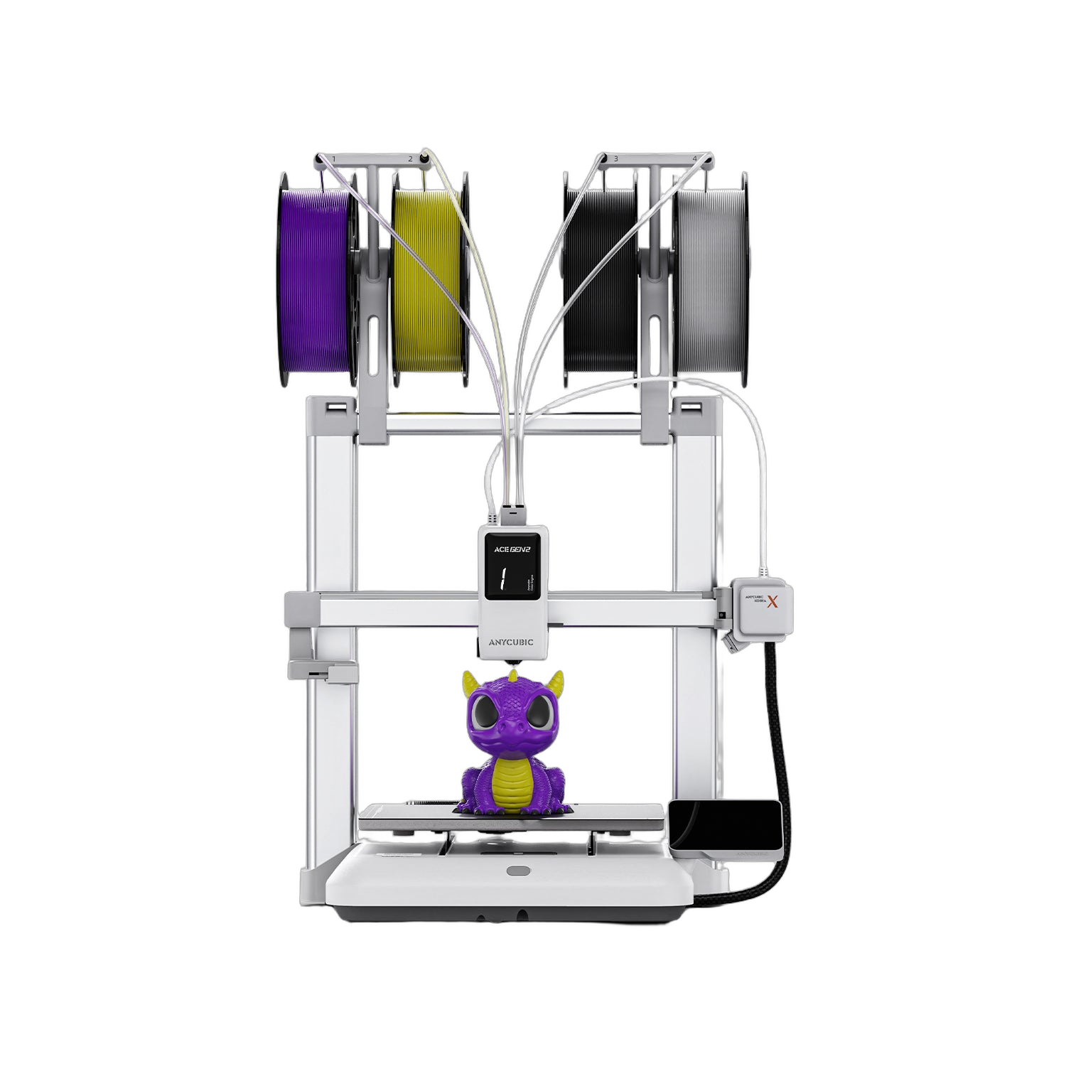 Anycubic Kobra X Combo multicolor FDM 3D printer with four-spool ACE GEN2 color system