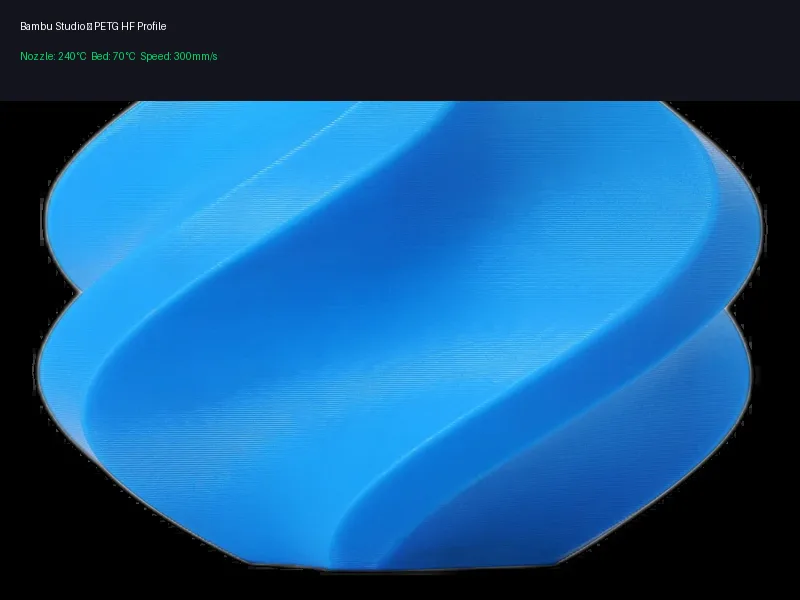 Bambu Studio slicer PETG HF profile — print settings for high-speed PETG