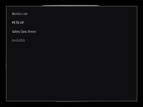 Safety Data Sheet (SDS) — Bambu Lab PETG HF