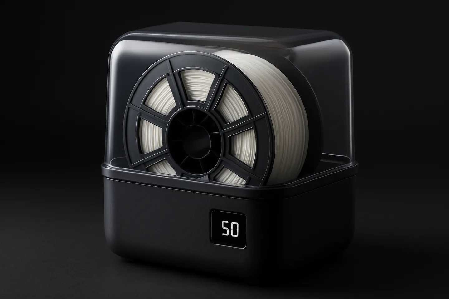 Bambu Lab TPU for AMS spool drying in a filament dryer before printing