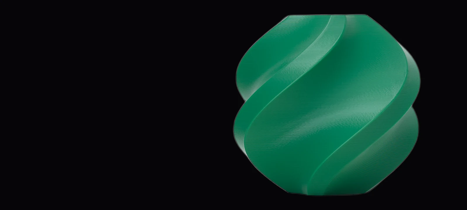 Smooth spiral vase printed on the Bambu Lab A1 showing even layers and a clean surface finish