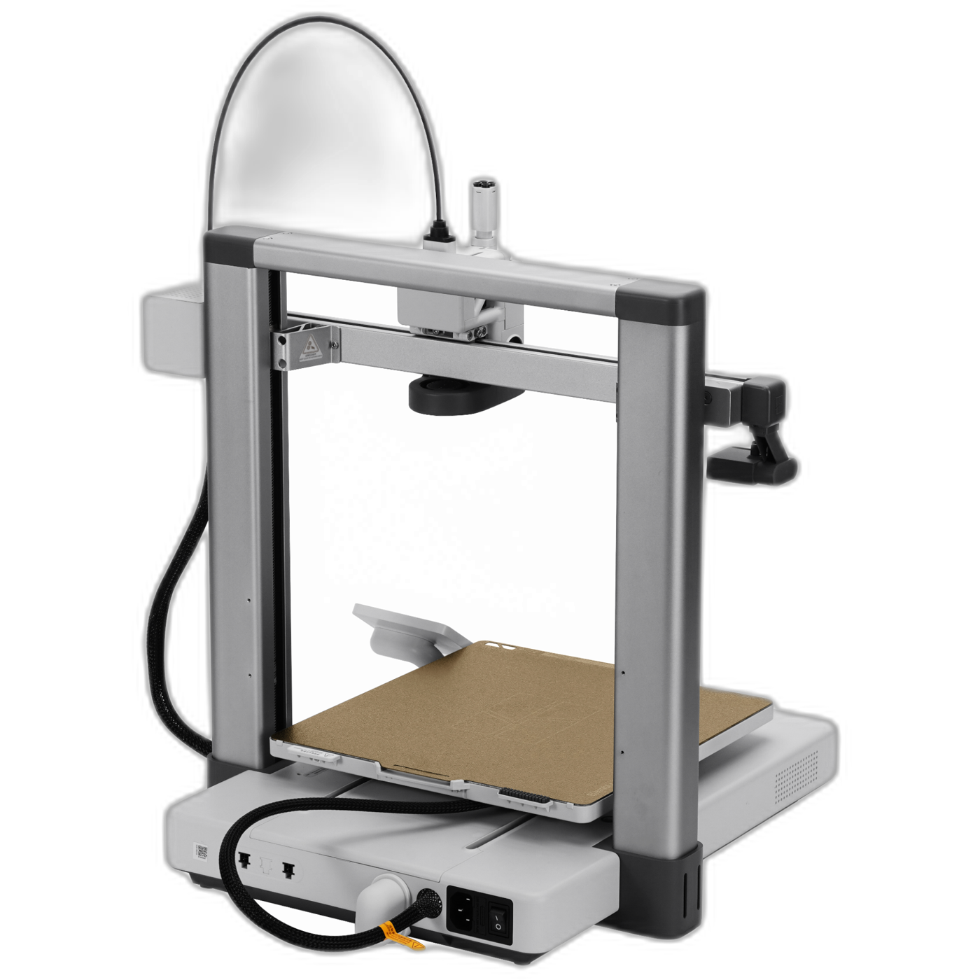 Bambu Lab A1 rear view showing the heatbed