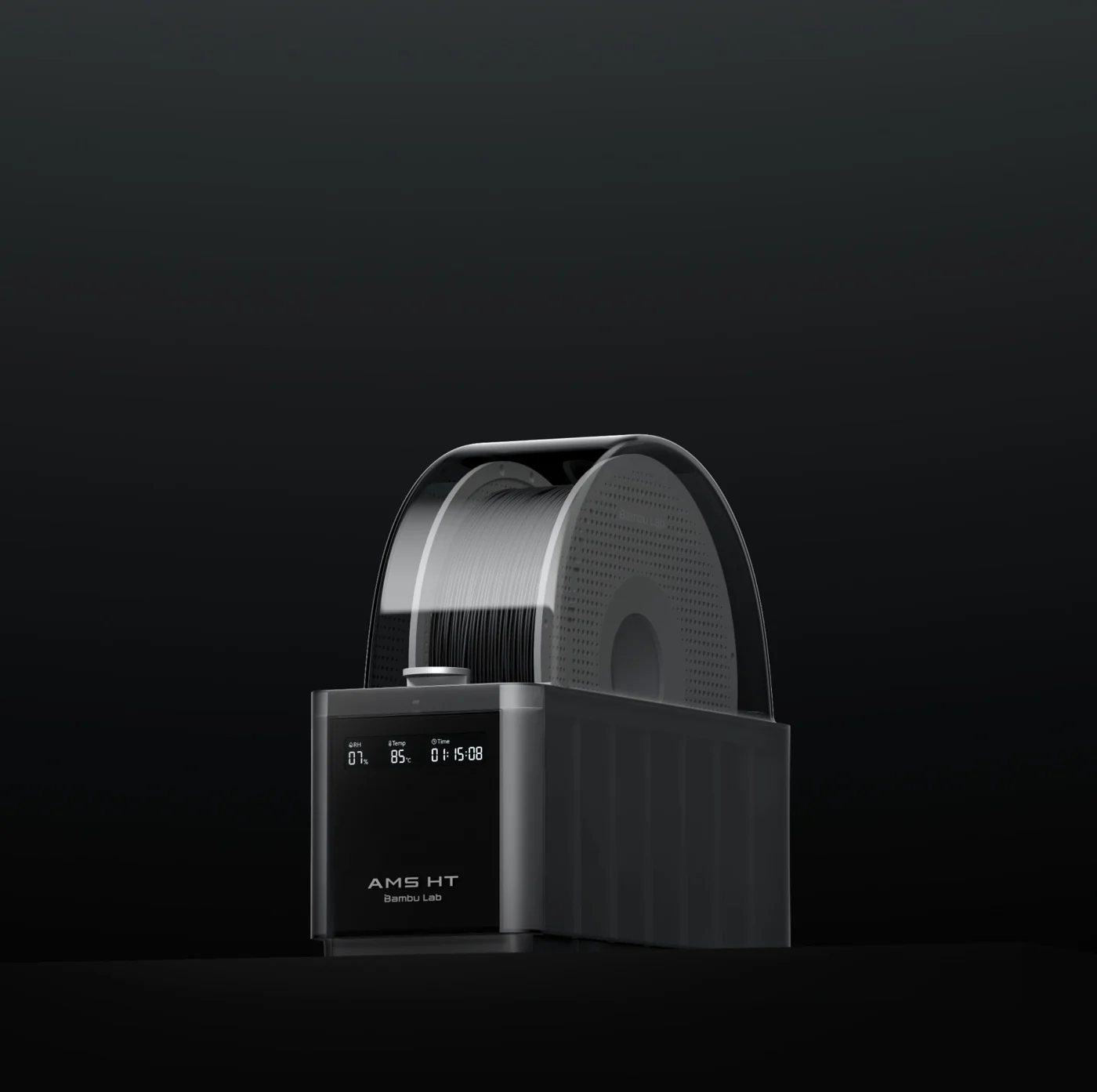 Bambu Lab AMS HT high-temperature filament dryer with a bypass for fiber-reinforced material