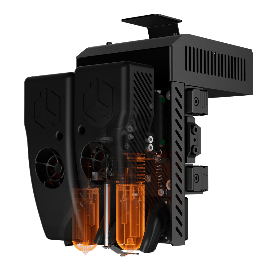 CreatBot D1000 Pro HS next-generation smart auto-raising dual extruder — 420°C, 90mm³/s flow