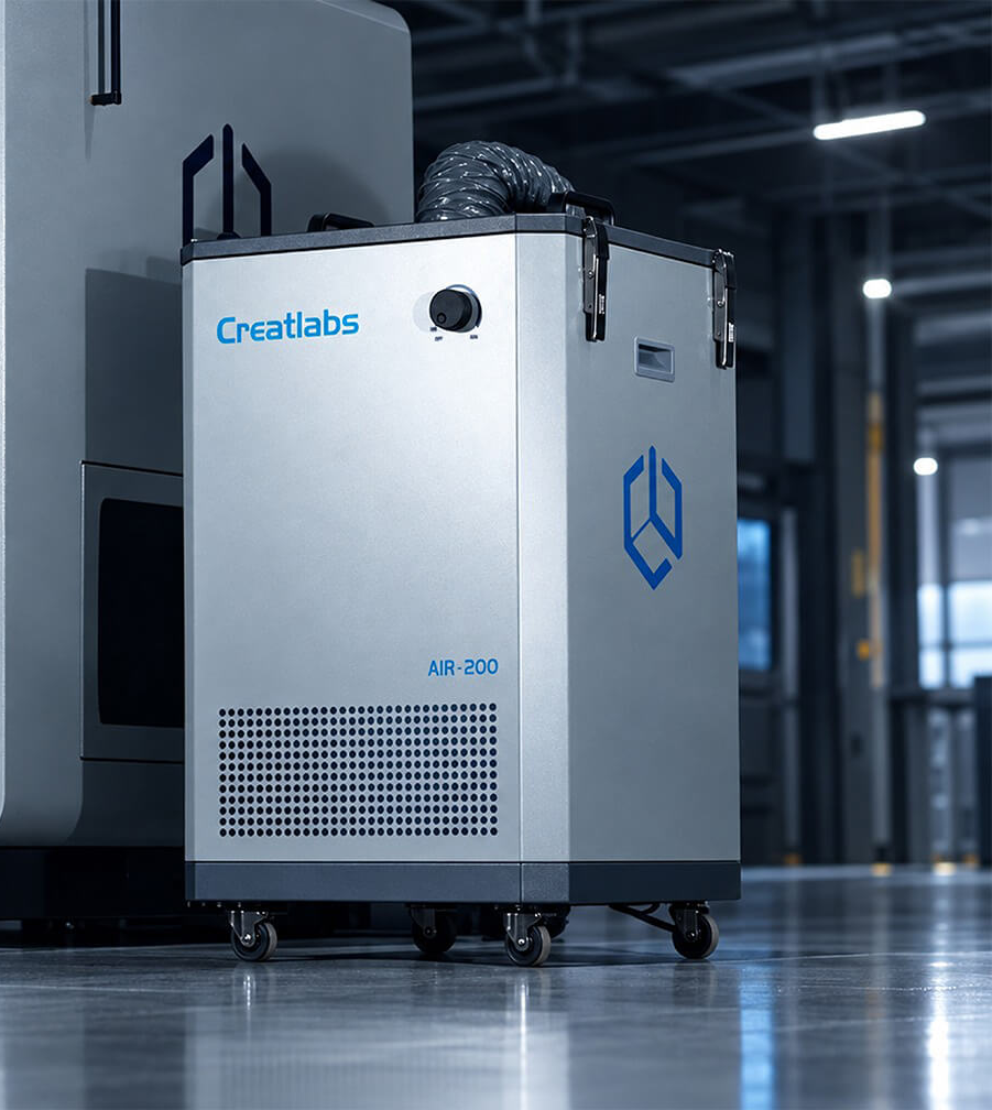 HEPA and activated-carbon (AIR-200) air-filtration unit on the CreatBot D1200 Ultra