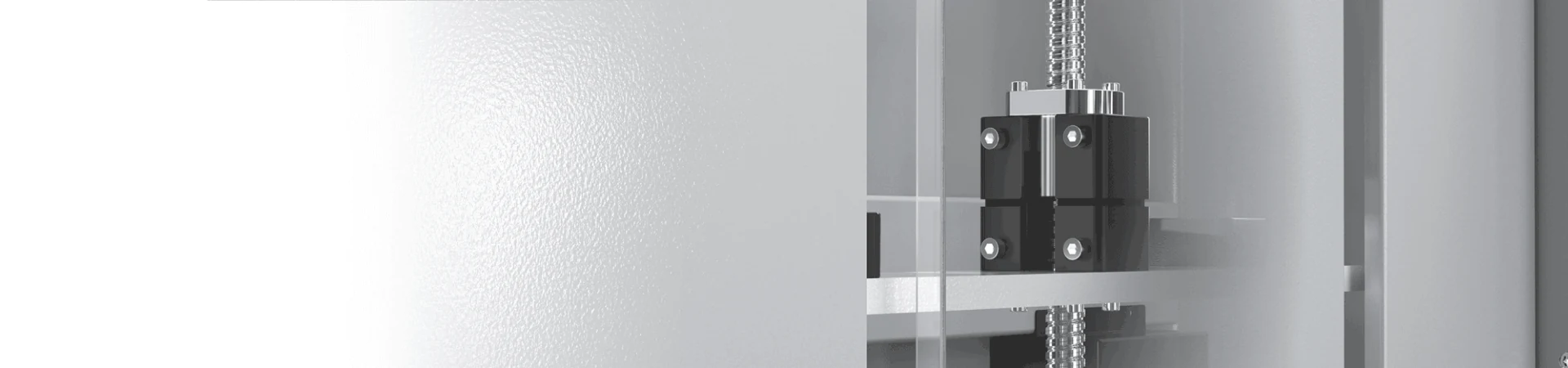 CreatBot D600 Pro 3 HS Z Magic Box compensation hardware mounted on the Z-axis lead screw