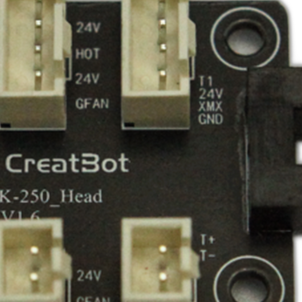 CreatBot PEEK-250 Extruder PCB detail view