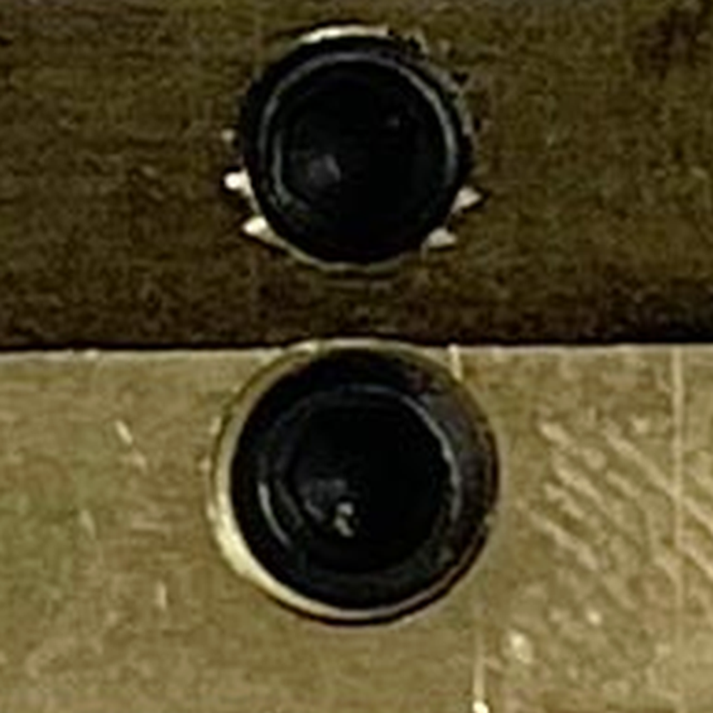 CreatBot PEEK-300 heating block close-up of the heater and sensor bores