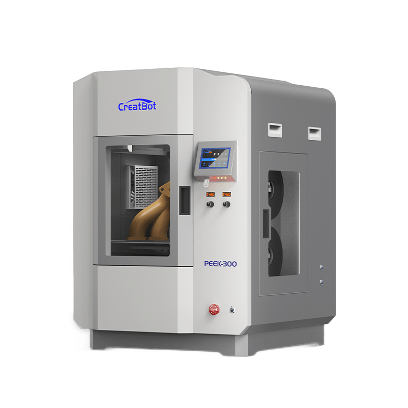 CreatBot PEEK-300 side view with integrated material storage bays