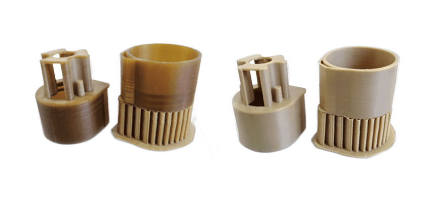 Annealed PEEK printed parts produced on the CreatBot PEEK-250 high-temperature printer
