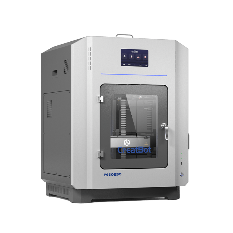 CreatBot PEEK-250 enclosed high-temperature industrial 3D printer, front view