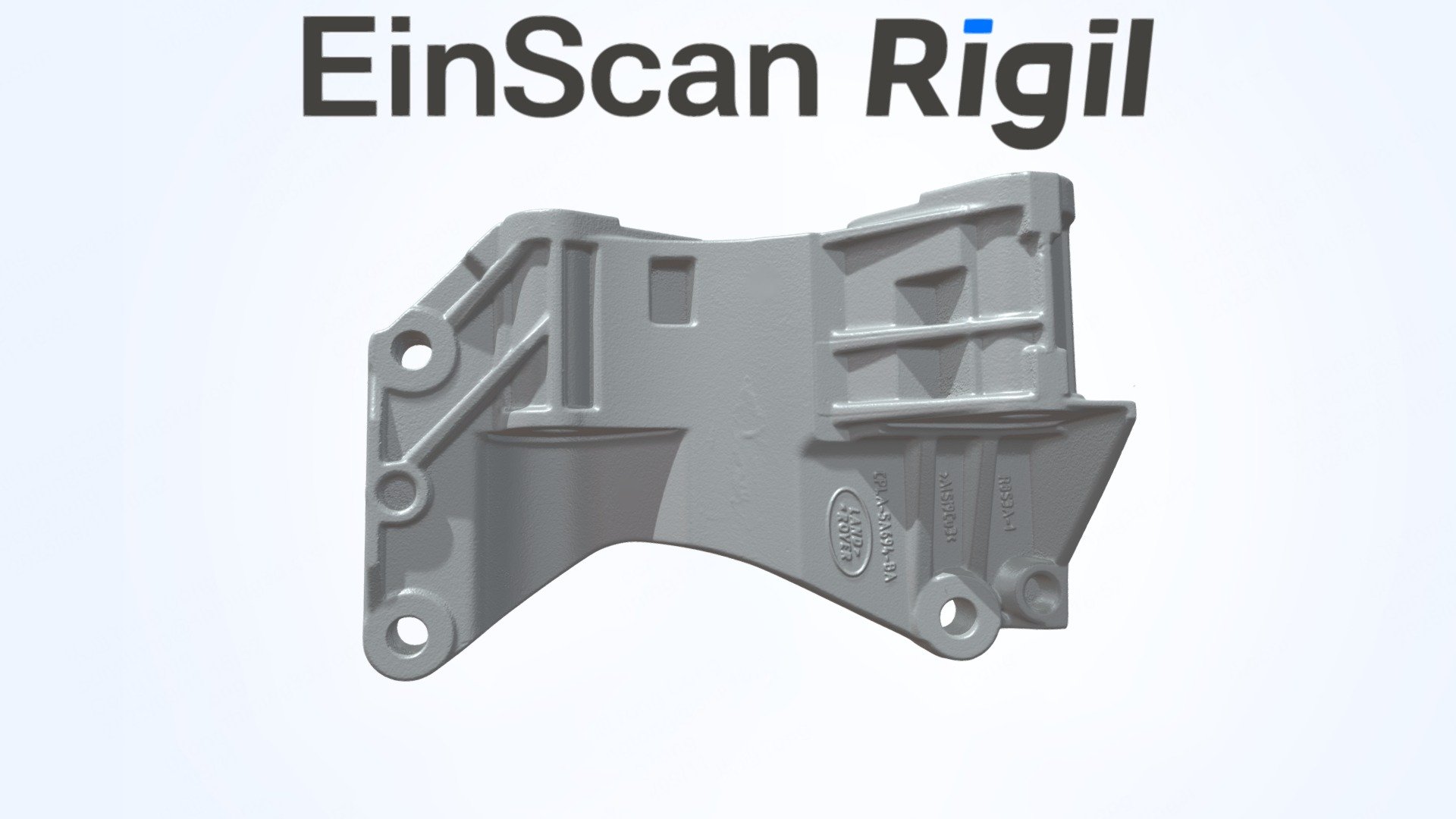 EinScan Rigil scan result &mdash; Land Rover part, interactive 3D model &mdash; click to rotate in 3D