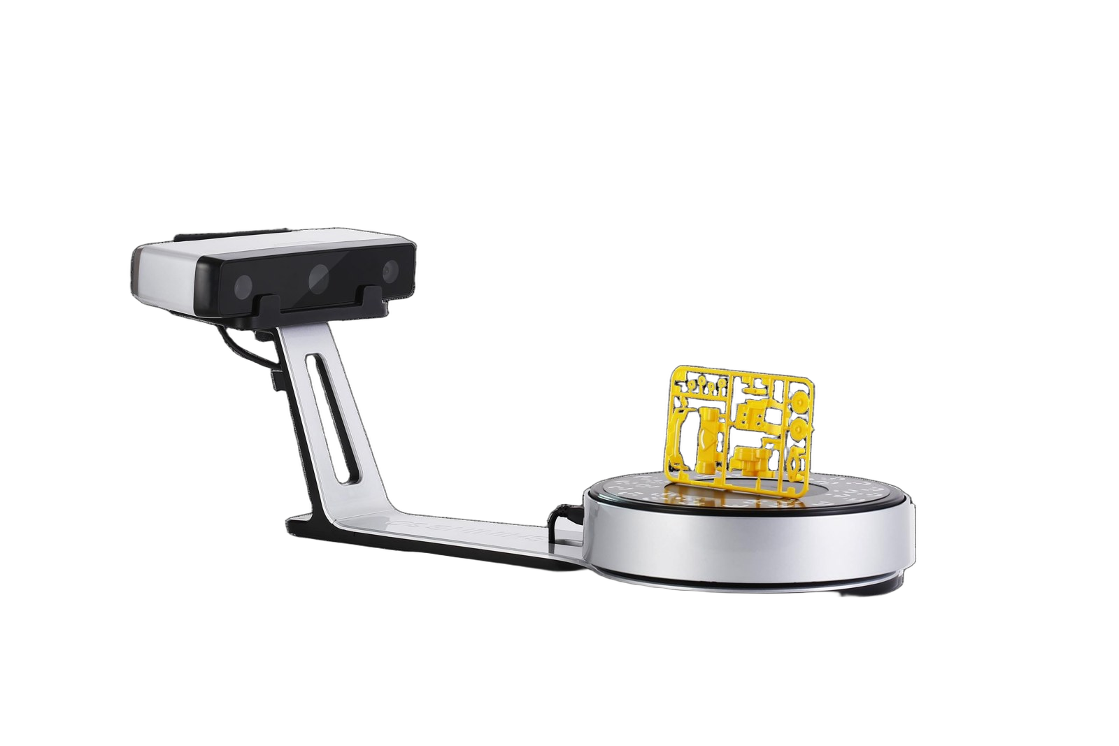 EinScan SP V2 Auto-Scan turntable scanning a model on the platter