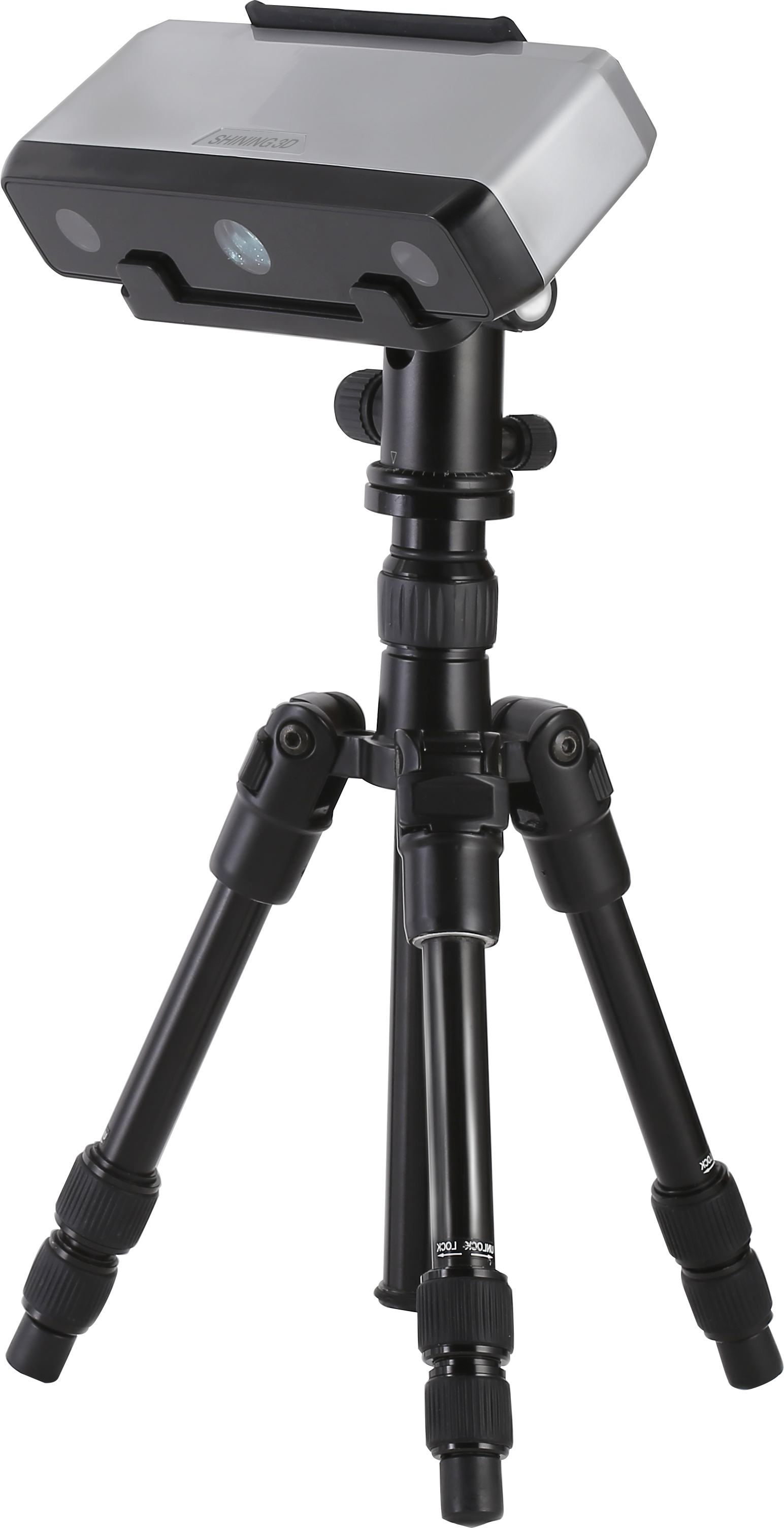 EinScan SP V2 scan head on the included tripod for Fixed-Scan