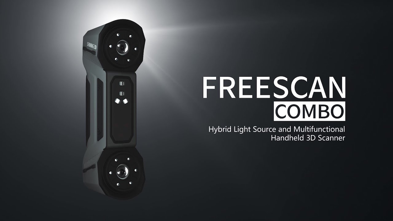 SHINING 3D FreeScan Combo Series hybrid metrology 3D scanner &mdash; play the official demonstration video