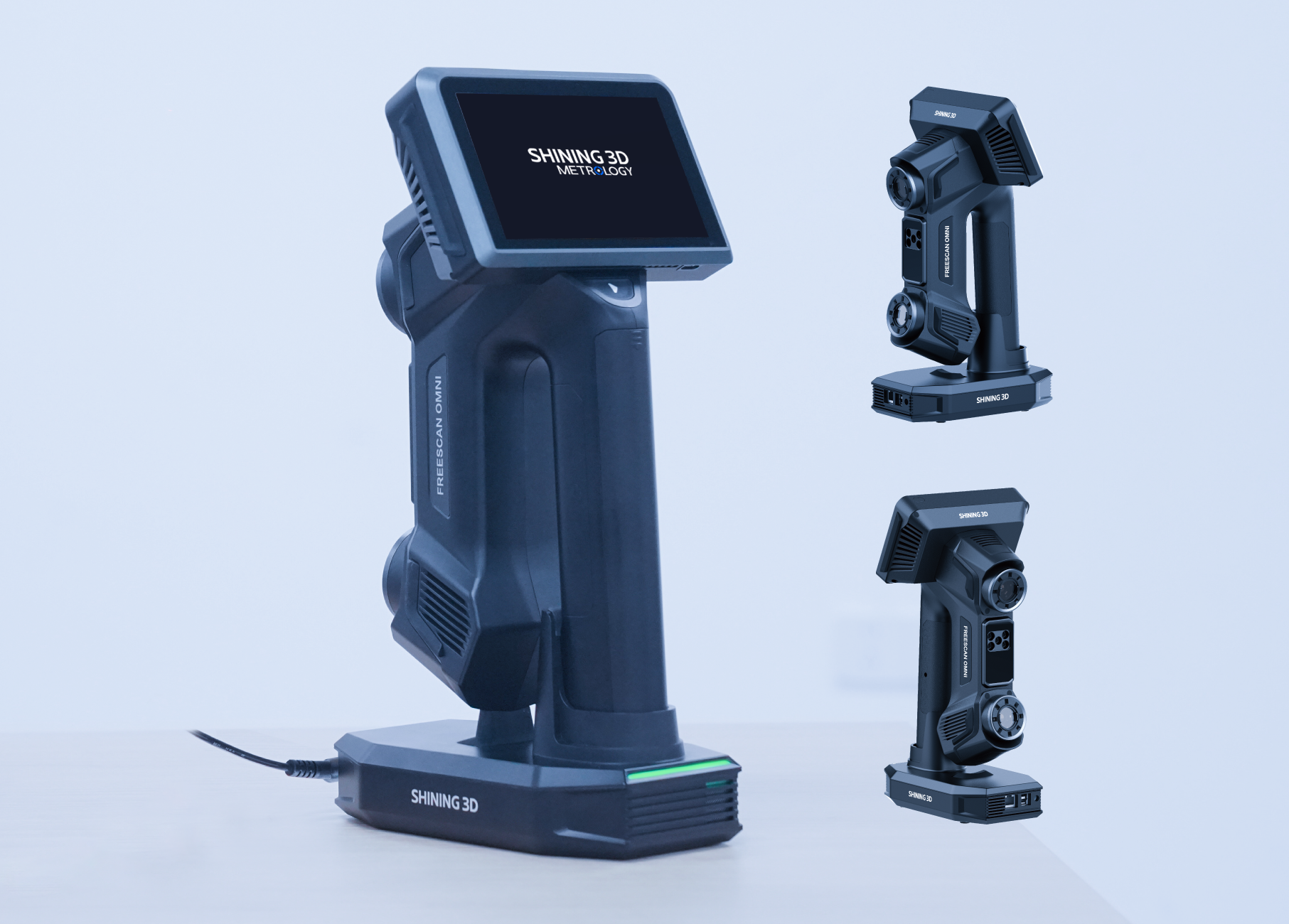 Shining 3D FreeScan Omni Smart Dock &mdash; charges battery and backs up scan data over Wi-Fi simultaneously