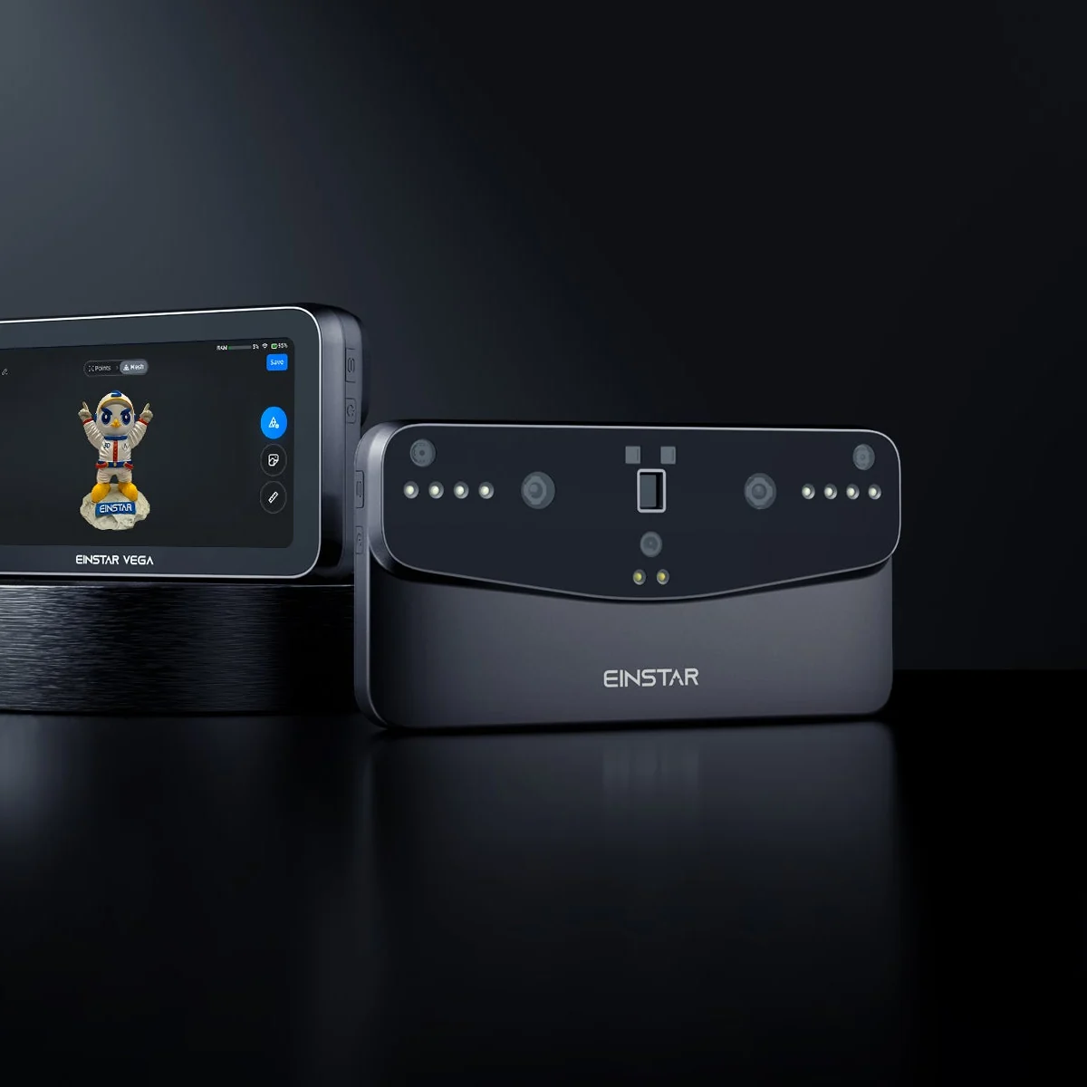 EINSTAR Vega angle view with live scan on display