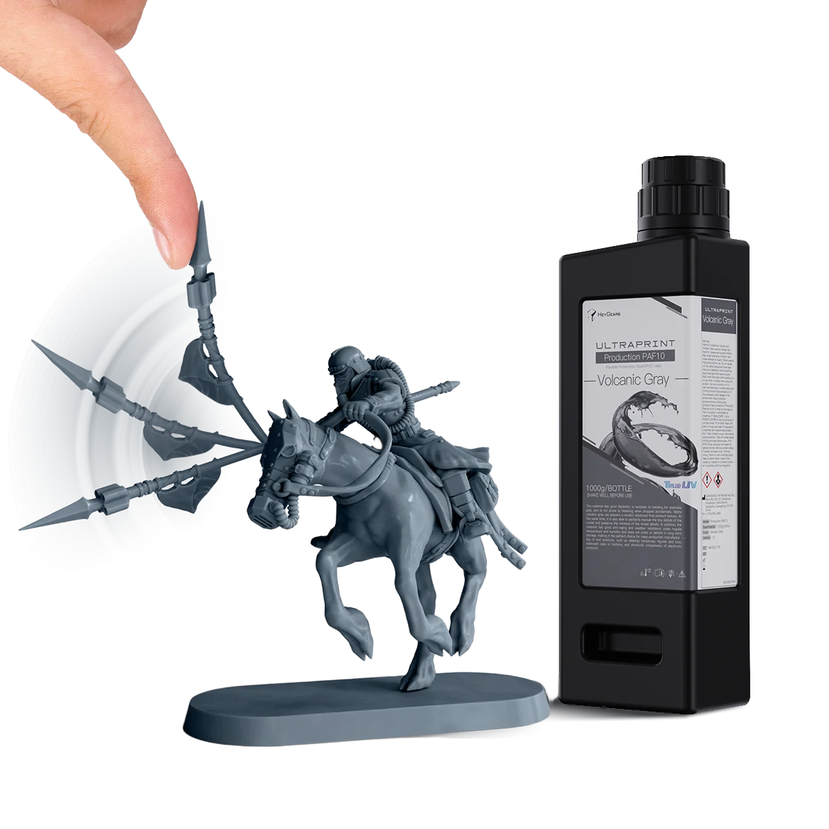 PAF10 printed part flexing