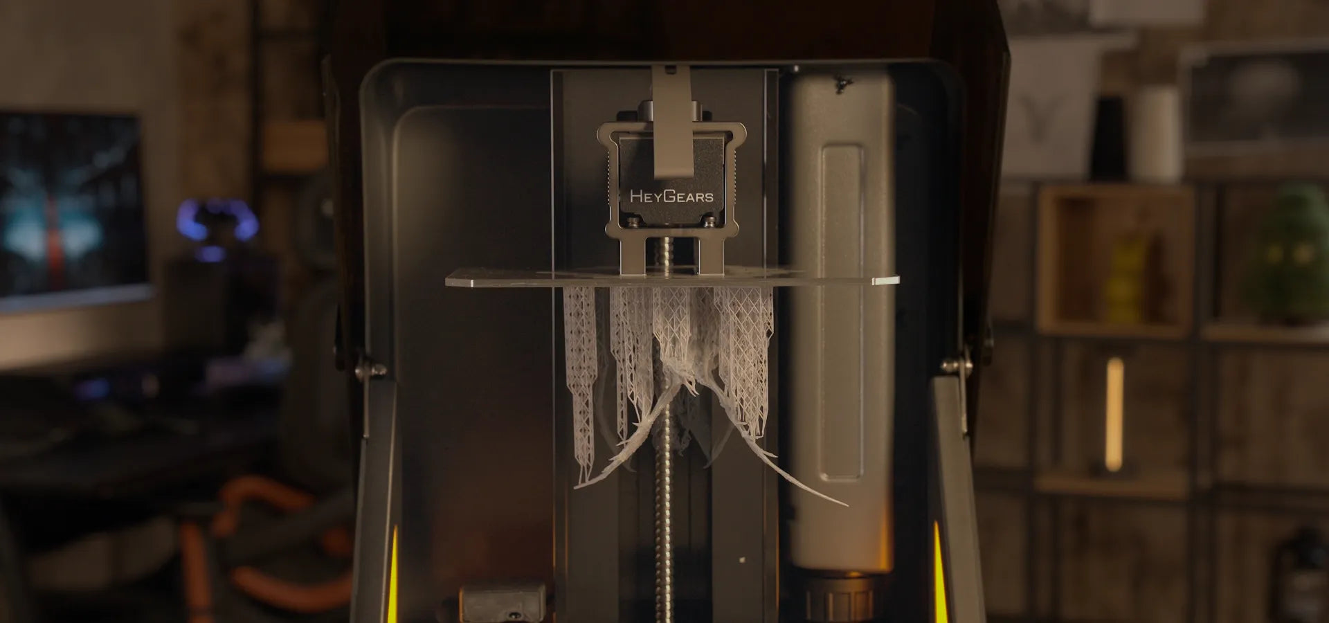 Reflex RS Turbo intricate lattice structure printed with injection-mold-level precision