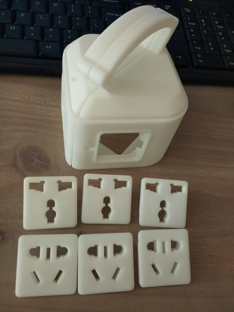 White SLA consumer product housings and socket faceplates — Kings SLA 1450 Pro