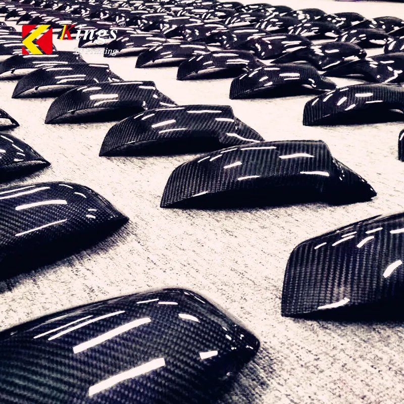 Batch of aerospace shell parts printed on a Kings industrial SLA system