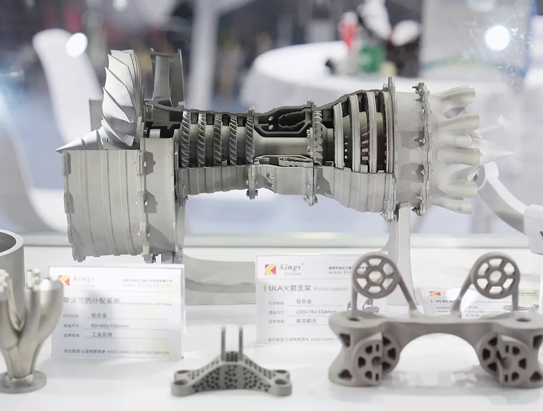 Industrial exhibition display parts printed on a Kings industrial SLA system