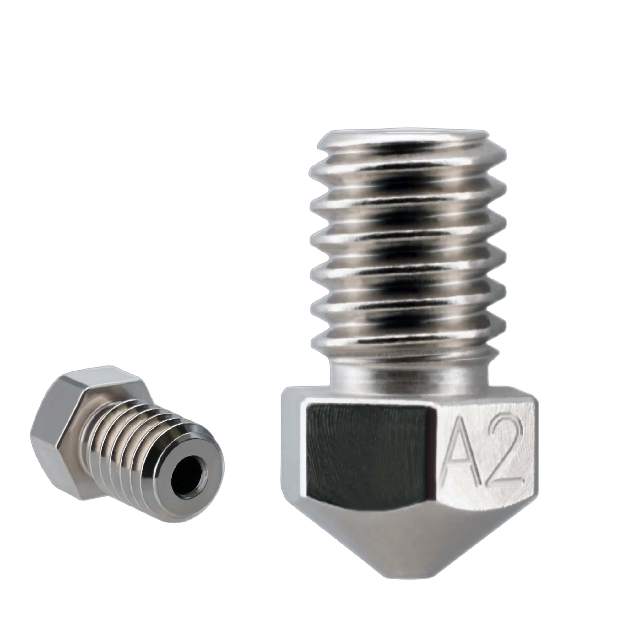 Micro Swiss A2 Hardened Tool Steel Nozzle - RepRap M6 1.75mm