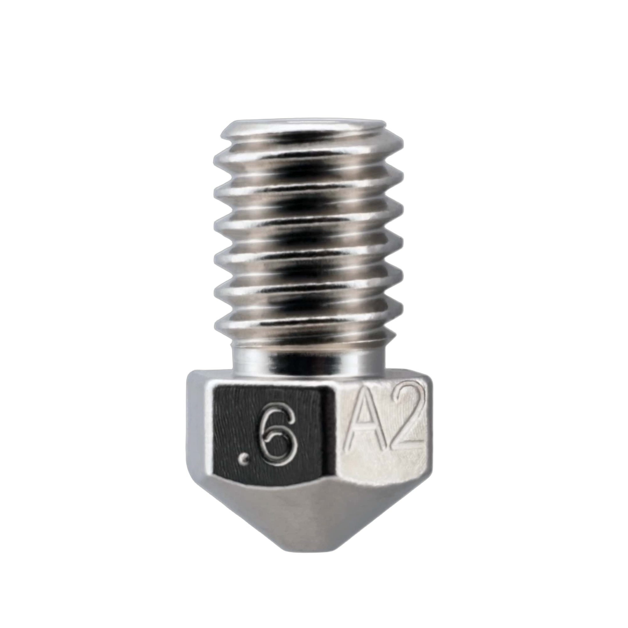 Micro Swiss A2 hardened tool steel RepRap 3mm nozzle machined body