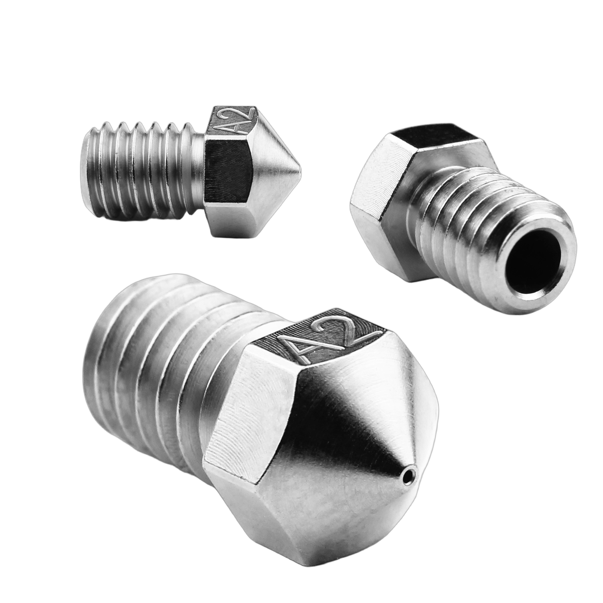 Micro Swiss A2 Hardened Tool Steel Nozzle for RepRap M6 3mm