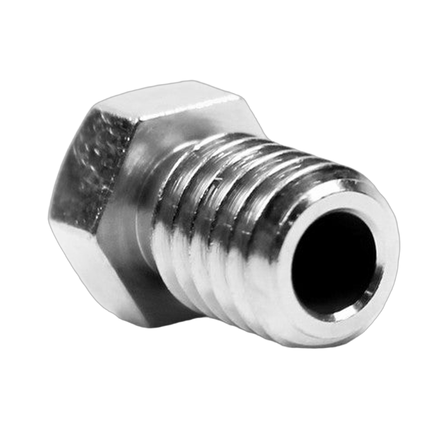 Micro Swiss Brass Plated Nozzle — RepRap M6 (3mm) detail