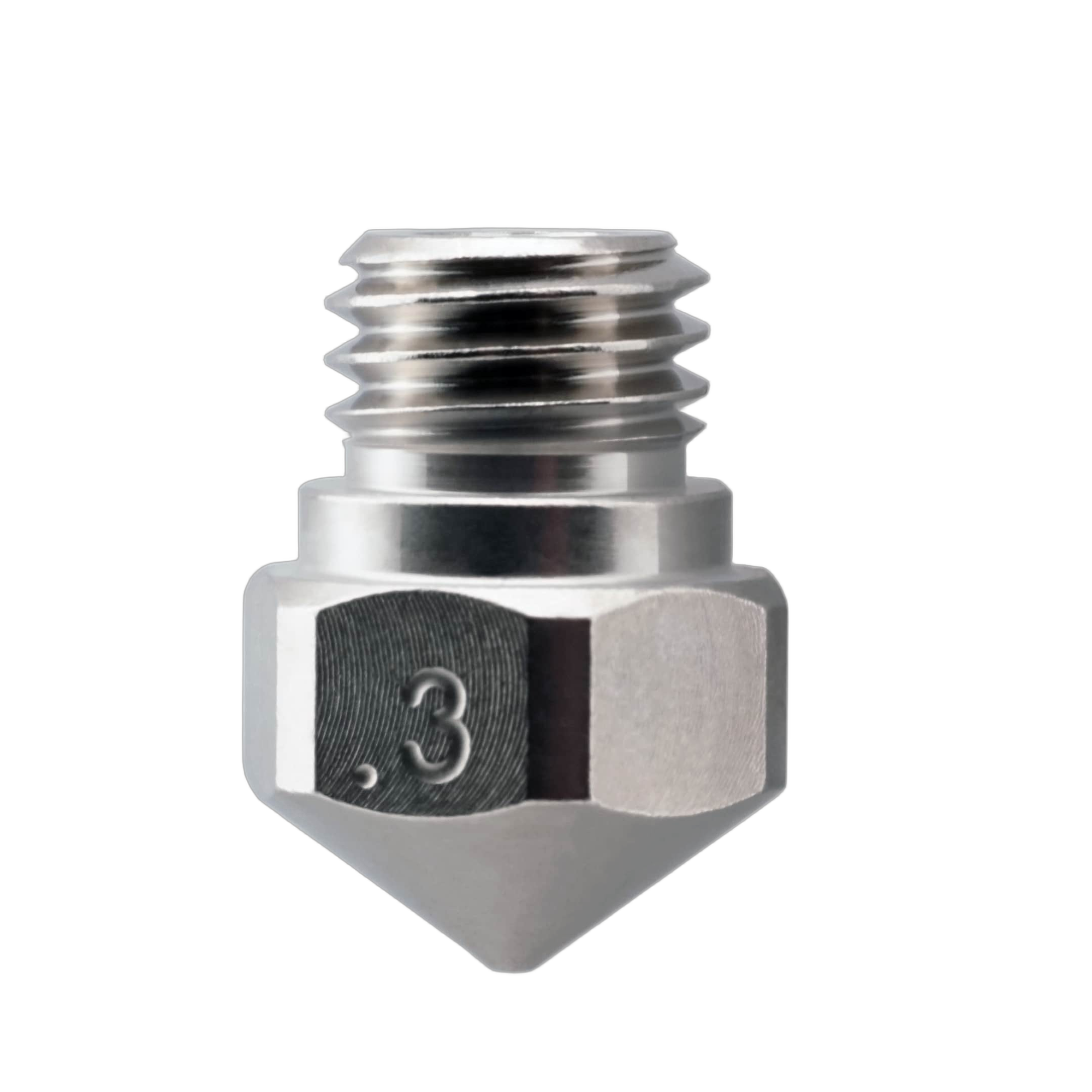 Micro Swiss MK10 brass nozzle with TwinClad XT low-friction coating