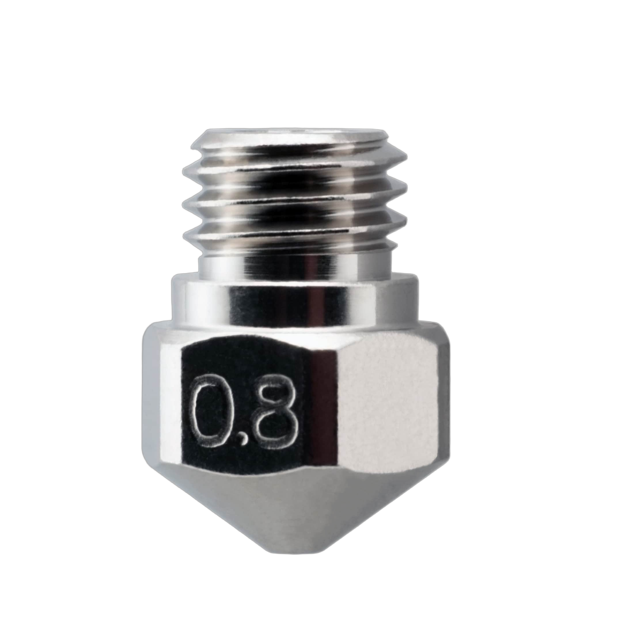 Micro Swiss MK10 brass nozzle .8mm orifice for high-flow printing