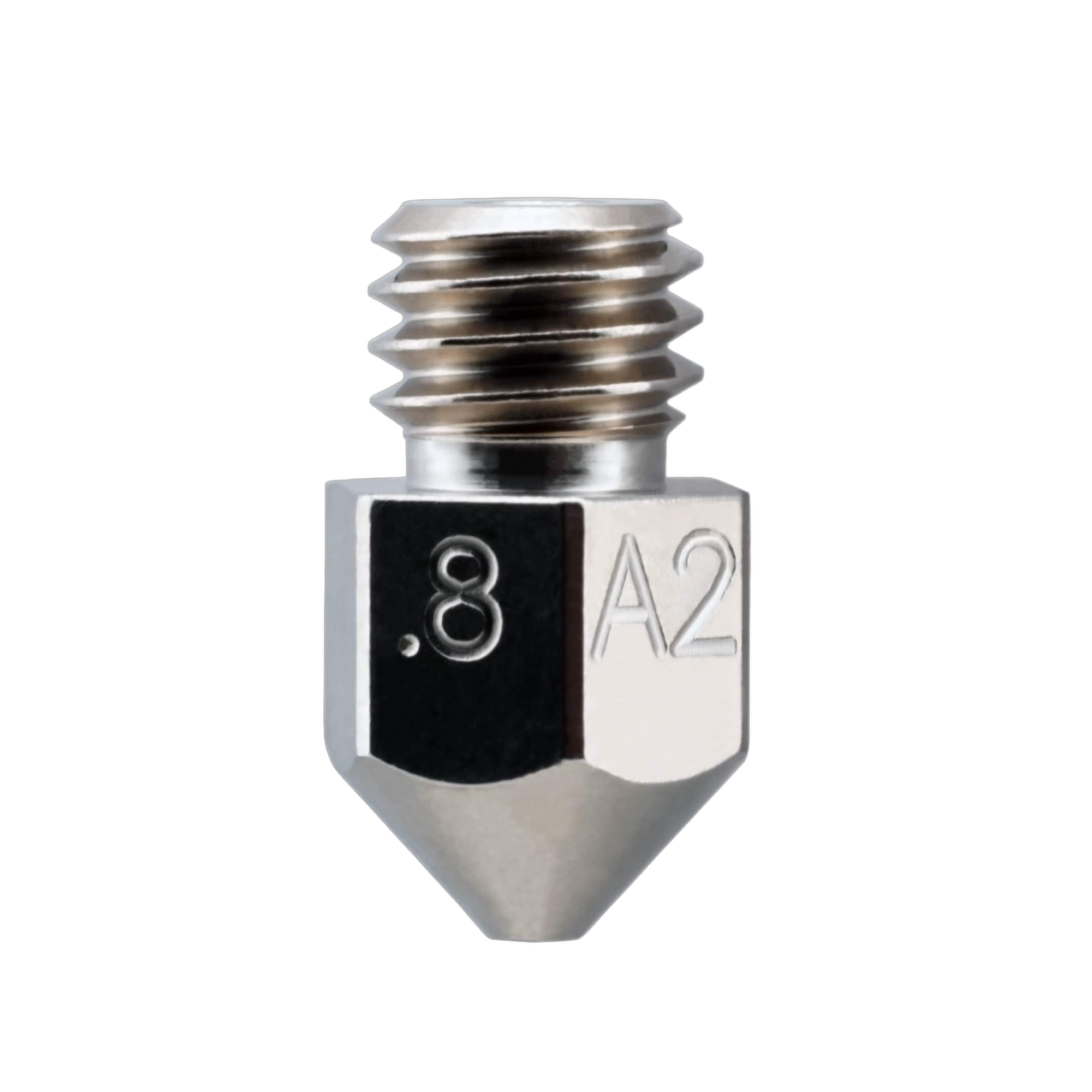 Micro Swiss MK8 A2 nozzle with TwinClad XT low-friction coating