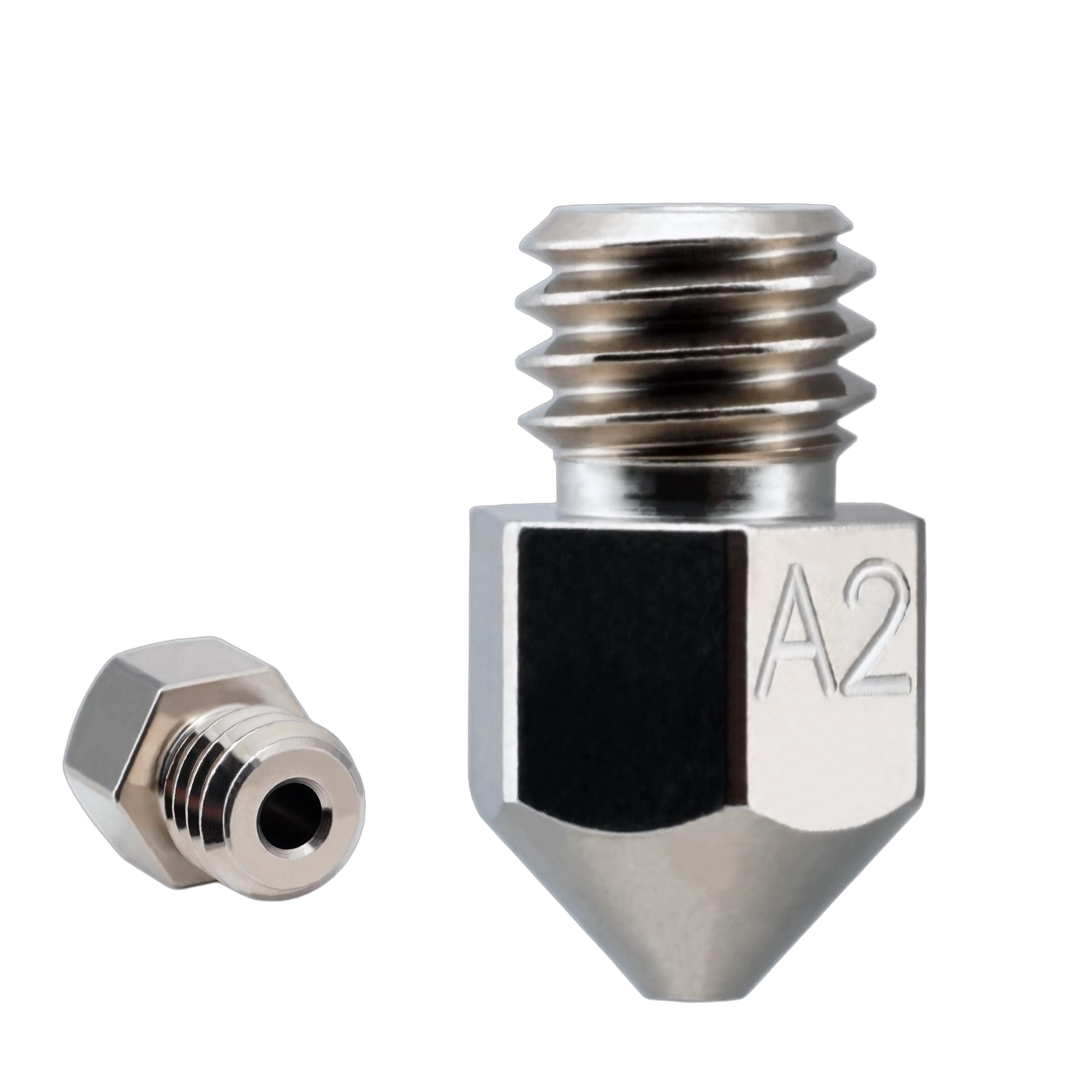 Micro Swiss MK8 A2 hardened tool steel nozzle for Creality Ender and CR-10