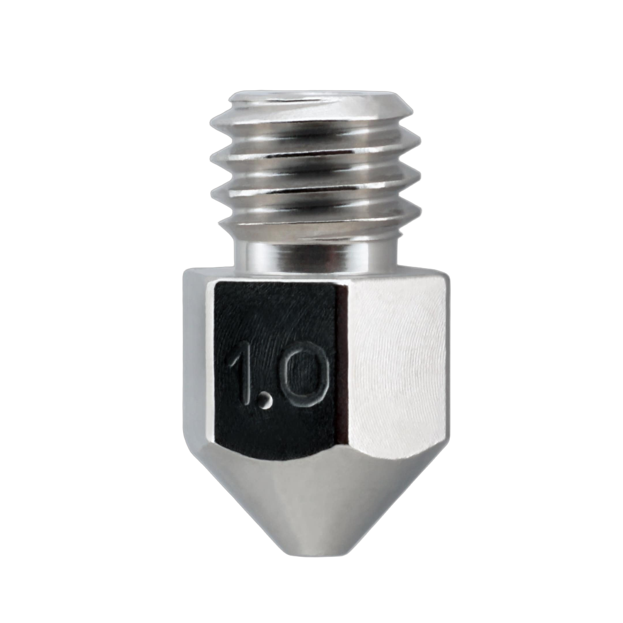 Micro Swiss MK8 brass nozzle 1.0mm orifice for high-flow printing