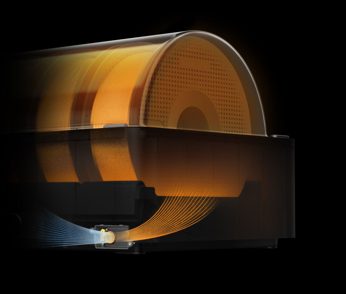 Bambu Lab H2D AMS 2 Pro multi-material system — RFID spool tracking, automatic filament loading