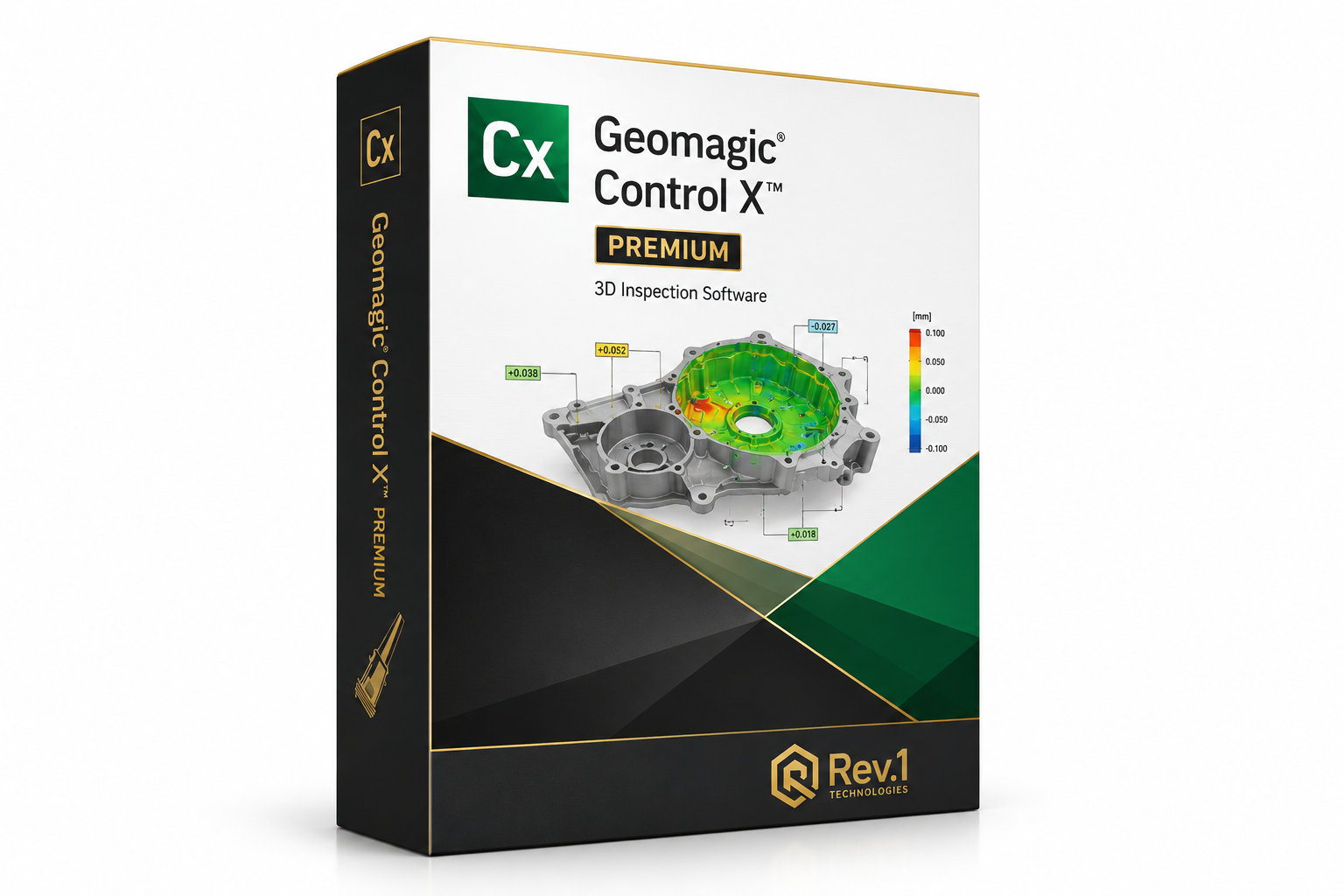 Geomagic Control X Premium -- full 3D inspection software box