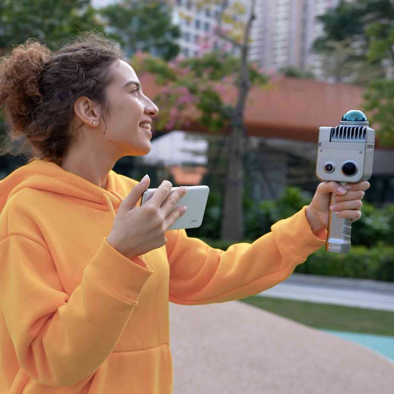 LixelKity K1 real-time colored 3D point cloud — richly detailed interior with 48MP panoramic colorization on-device